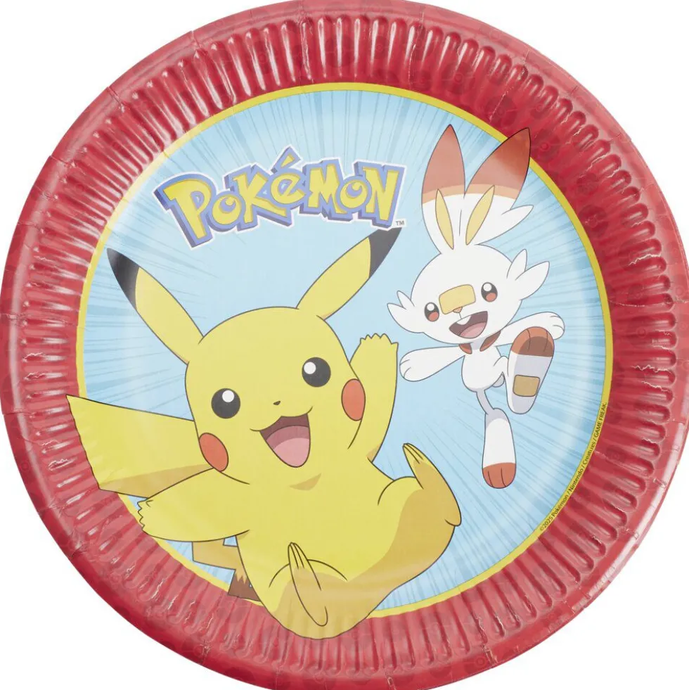 Assiette carton x8 Pokémon Ø22,5cm