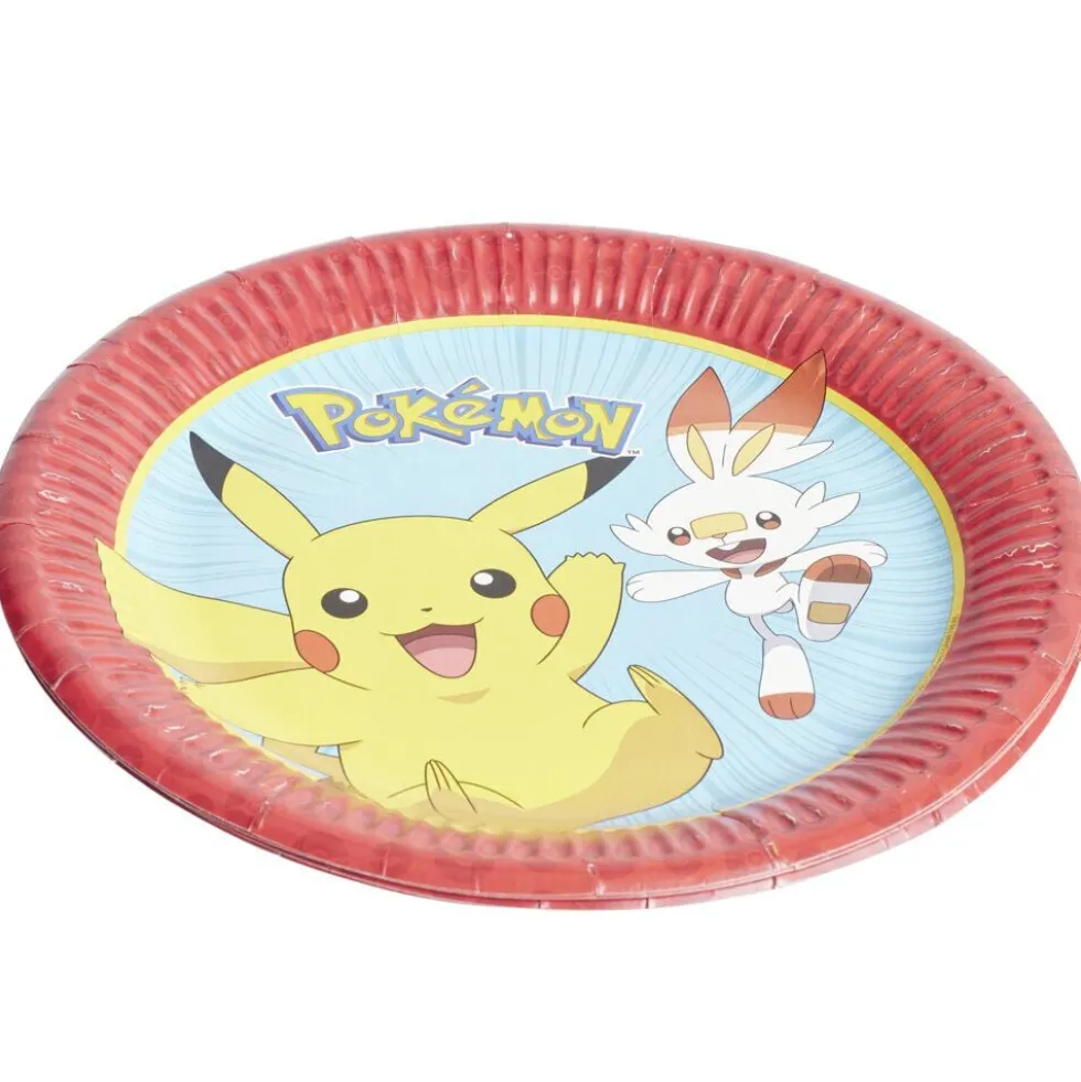 Assiette carton x8 Pokémon Ø22,5cm