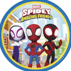 Assiette carton x8 Spidey Ø23cm