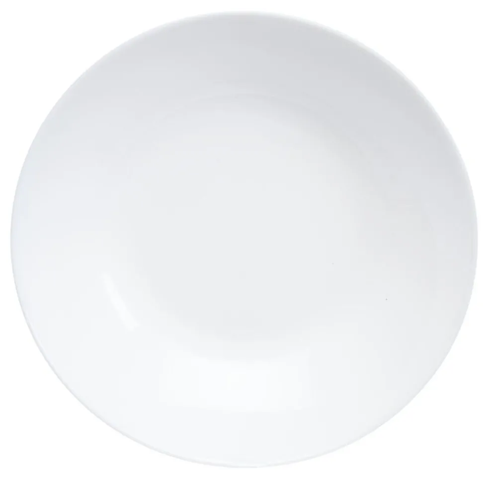 Assiette creuse ronde Luminarc opale blanche Ø20cm