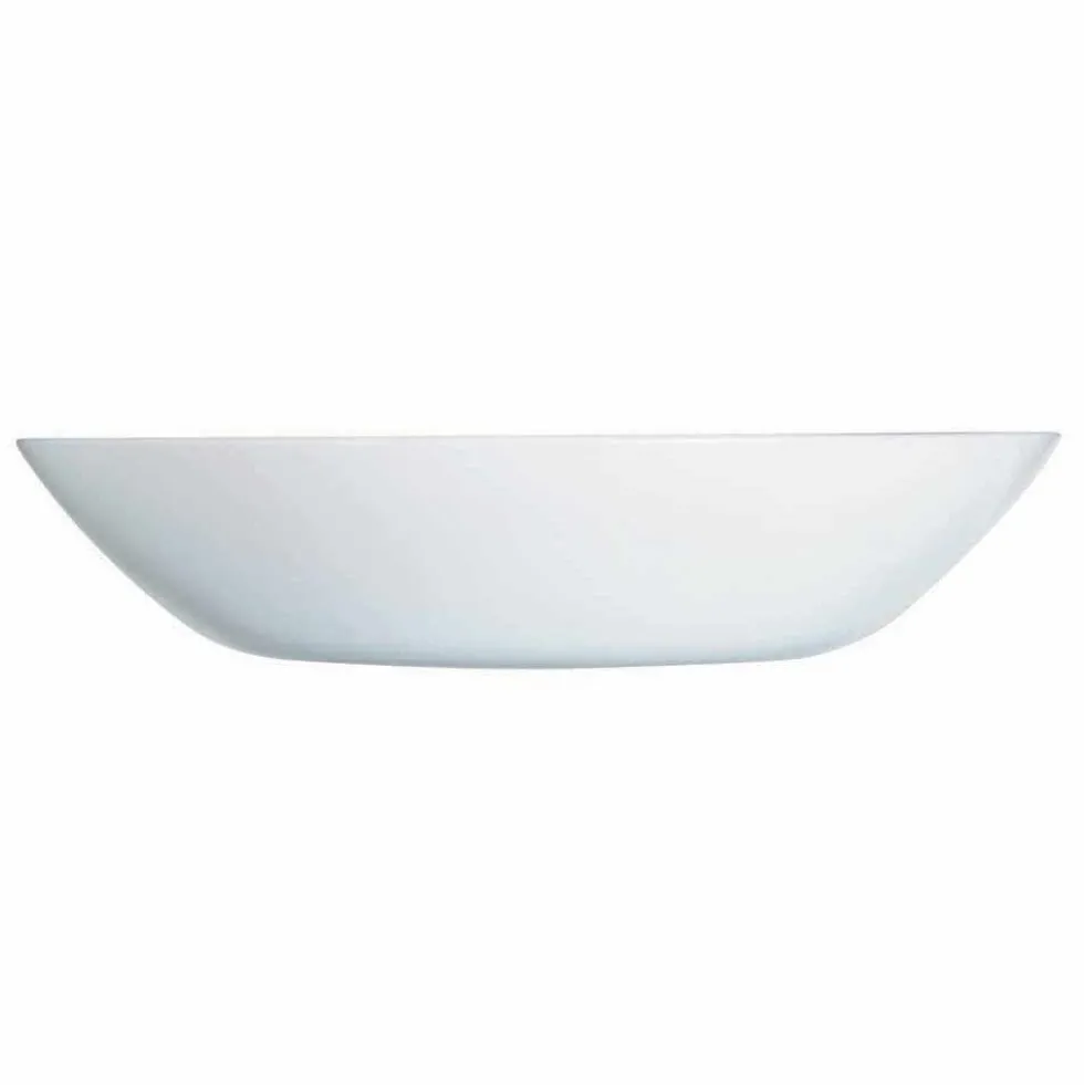 Assiette creuse ronde Luminarc opale blanche Ø20cm