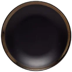 Assiette à dessert faïence bord liseré doré Ø20cm (2 modèles)
