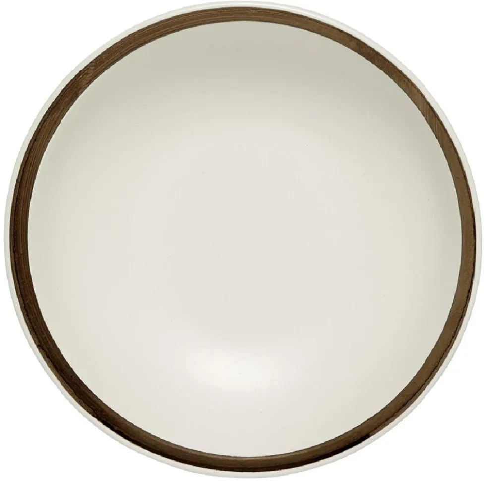 Assiette à dessert faïence bord liseré doré Ø20cm (2 modèles)