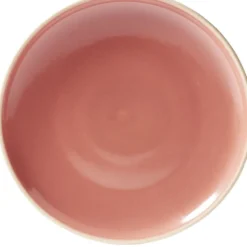 Assiette à dessert faïence Terracotta bord liseré crème Ø20cm