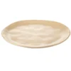 Assiette à dessert forme organique céramique beige Ø20cm