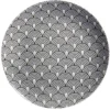 Assiette à dessert motif vague japonaise gris Ø19cm