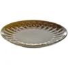 Assiette à dessert ronde Badem faïence marron foncé Ø21,5cm