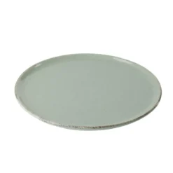 Assiette à dessert ronde Lisbonne grès vert Ø20,5cm
