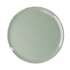 Assiette à dessert ronde Lisbonne grès vert Ø20,5cm