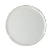 Assiette à dessert ronde Lisbonne grès gris Ø20,5cm