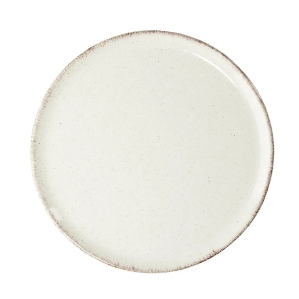 Assiette à dessert ronde Lisbonne grès beige Ø20,5cm
