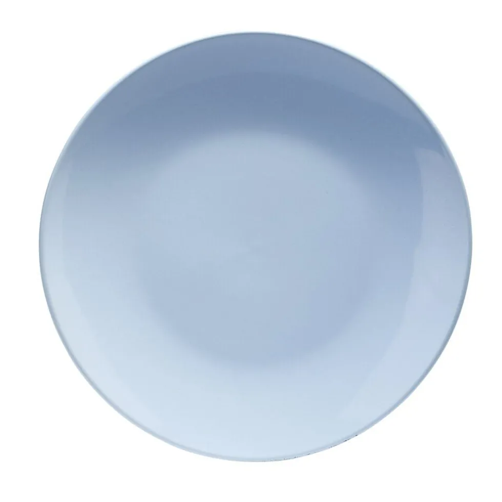 Assiette à dessert ronde Madrid grès bleu Ø20,5cm