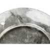 Assiette à dessert ronde noir décor marbre gris Ø20cm