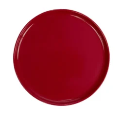 Assiette à dessert ronde Nordic porcelaine rouge Ø22cm