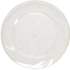 Assiette plastique réutilisable x4 pailletée dorée Ø26cm