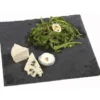 Assiette plate carrée ardoise 25x25cm