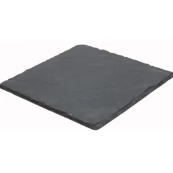 Assiette plate carrée ardoise 25x25cm