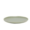 Assiette plate en faïence vert Ø27xH1,7cm