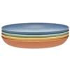 Assiette plate en plastique coloré x4 Ø20cm