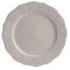Assiette plate grès festonnée marron x4 Ø26,5xm
