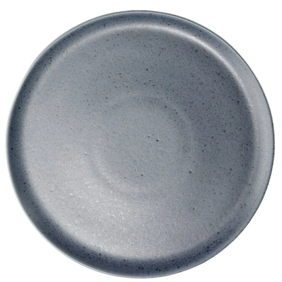 Assiette plate Julie en grès bleu Ø27cm