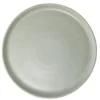 Assiette plate Julie en grès vert Ø27cm
