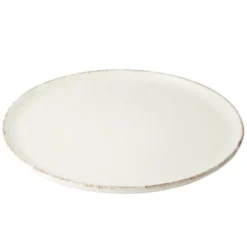 Assiette plate Lisbonne en grès beige Ø27cm