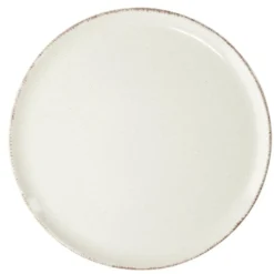 Assiette plate Lisbonne en grès beige Ø27cm