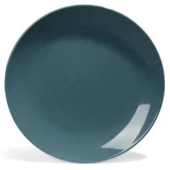 Assiette plate Madrid faïence bleue Ø27cm