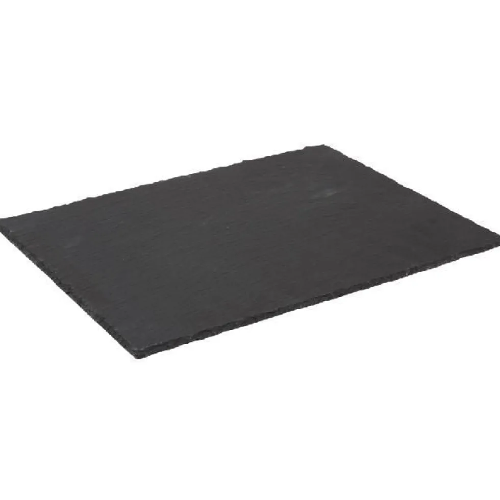 Assiette plate rectangulaire ardoise 30x40cm