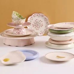 Assiette plate ronde Bubble céramique unie blanc écru Ø26cm
