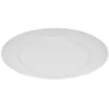 Assiette plate ronde contour strié gris perle Ø27cm