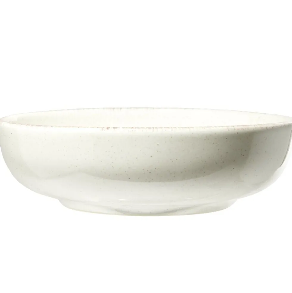 Assiette à soupe Lisbonne en grès blanc Ø18cm