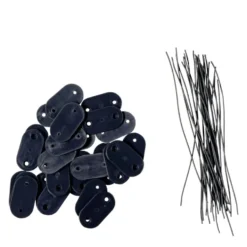 Attache canisse grise L15 cm x10