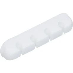 Attache câble adhésif 4 entrées noir ou blanc