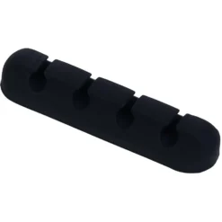 Attache câble adhésif 4 entrées noir ou blanc