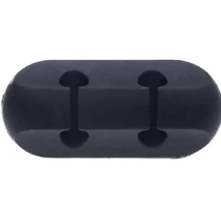 Attache câble adhésif 2 entrées noir ou blanc