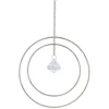 Attrape soleil métal doré pendentif transparent 20x3xH70cm