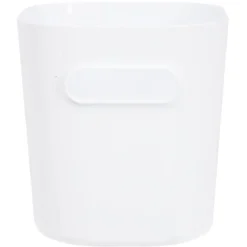 Bac de rangement avec poignée blanc
