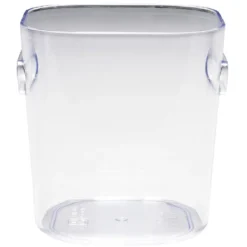 Bac de rangement transparent avec poignée
