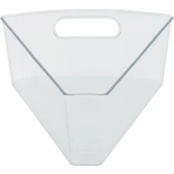 Bac de rangement triangulaire transparent pour frigo 3L