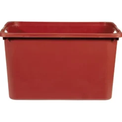 Bac en plastique rouge terracotta 30x23xH42cm