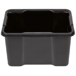 Bac plastique recyclé noir 16L