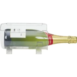 Bac porte-bouteille transparent pour frigo