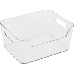 Bac rangement frigo 3,5L plastique transparent 22,4x17,3xH10cm