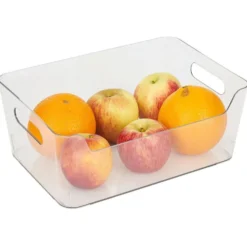 Bac rangement frigo 5L plastique transparent 27,2x18,7xH11cm
