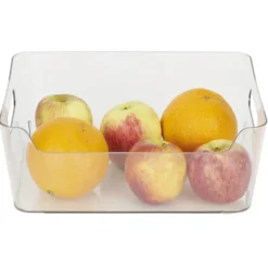 Bac rangement frigo 5L plastique transparent 27,2x18,7xH11cm