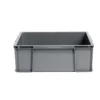 Bac renforcé rangement plastique gris 27L