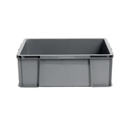 Bac renforcé rangement plastique gris 27L