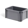 Bac renforcé rangement plastique gris 5L